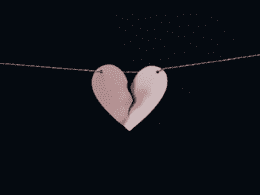 a torn paper heart