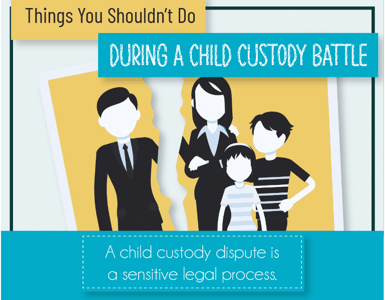 Things to Avoid in a Child Custody Battle - Infograph