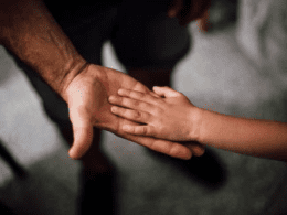 a child’s hand